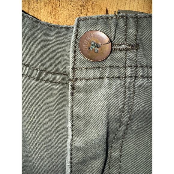 Vintage Iron Utility Cargo Pants Olive Green 28x30 Workwear Carpenter Y2K - Picture 2 of 7